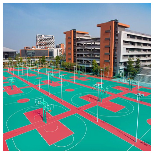 南海二中室外塑胶篮球场
