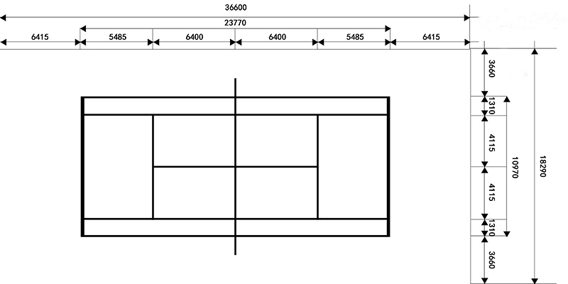 名称：网球场布灯方案