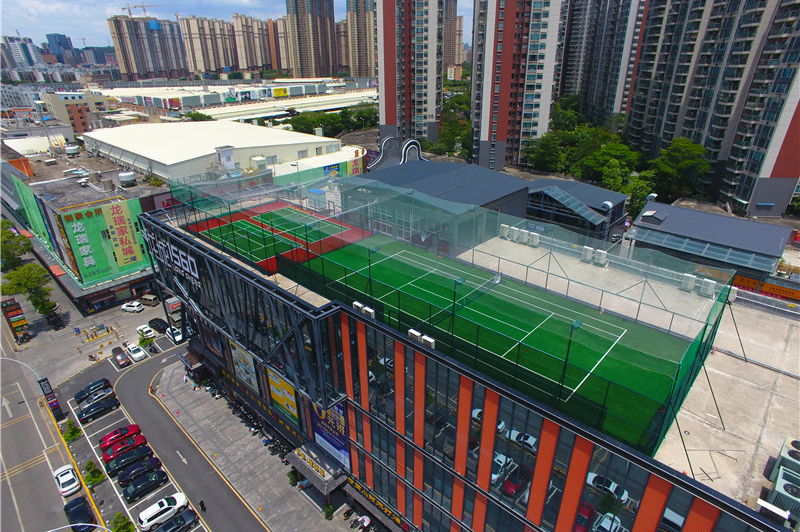 楼顶网球场围网,楼顶球场防风网